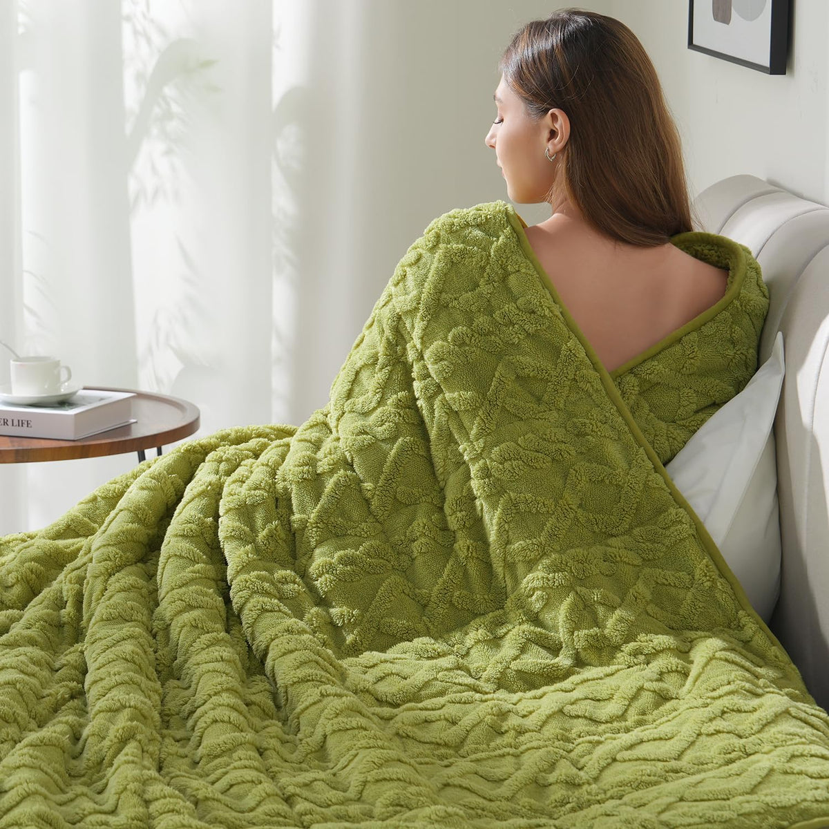 Drewin Turtleback Sherpa Weighted Blanket for Adults