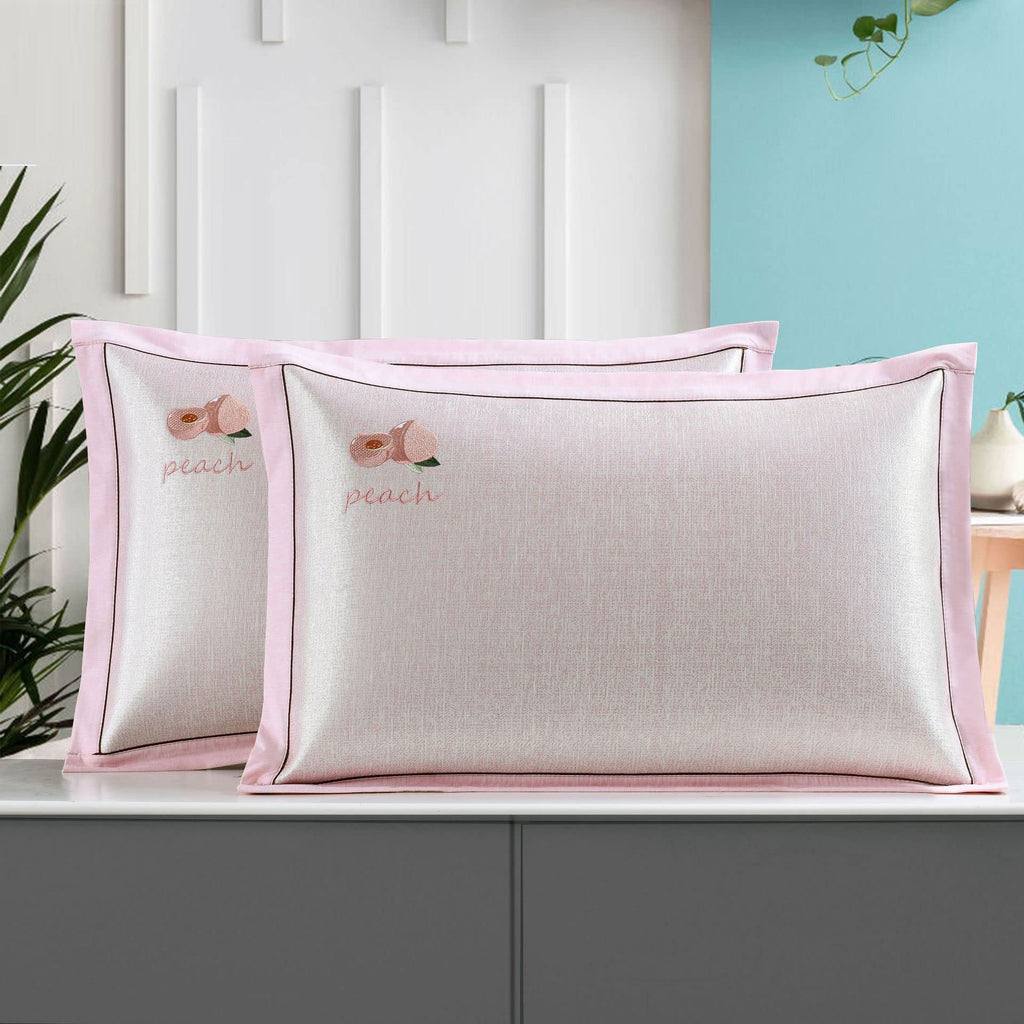 HBJWOV Chinese Embroidery Cool ice Silk Regular Pillowcase