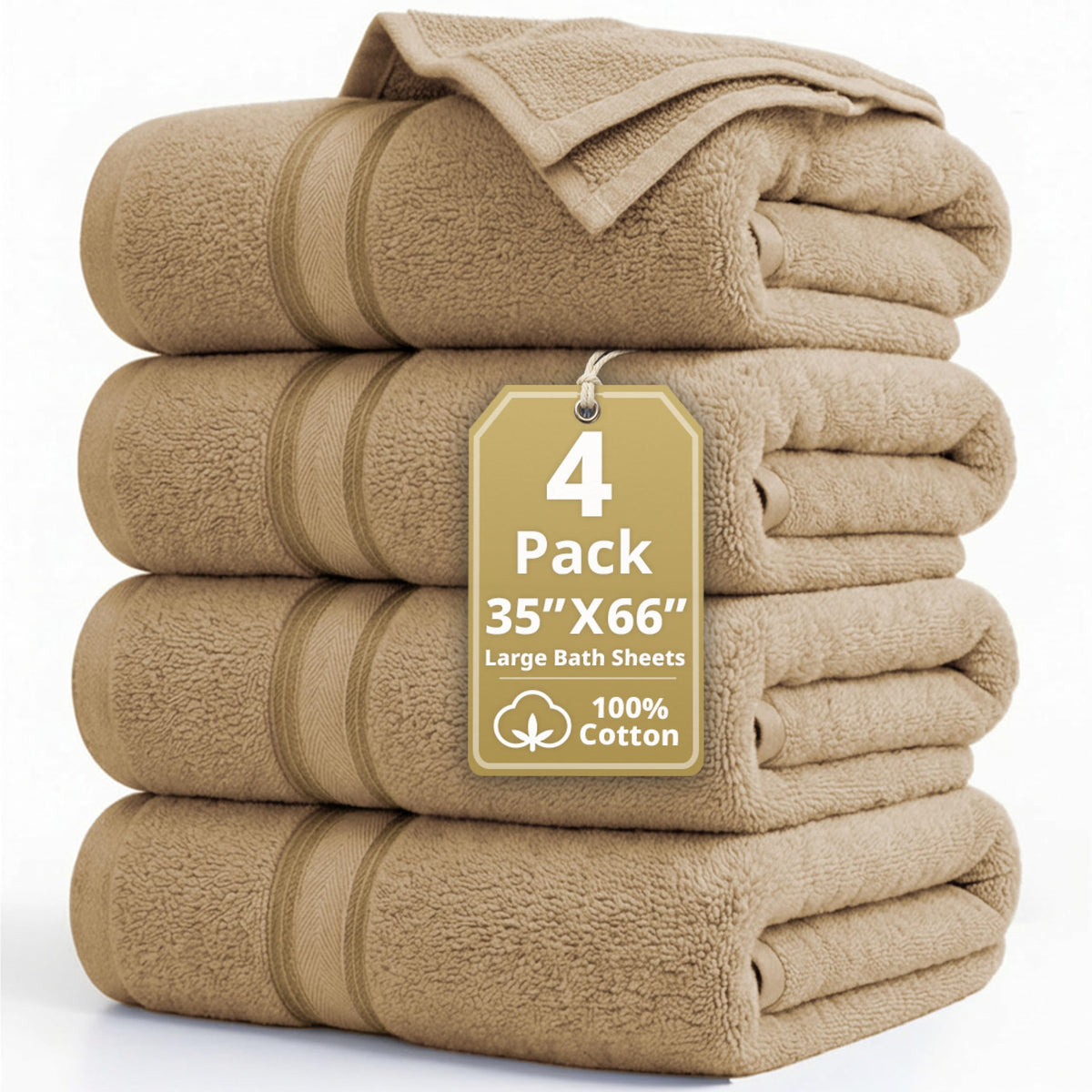 LANE LINEN 100% Cotton Zero Twist Towel Collection - Bath Towels, Bath Sheets & Towel Sets