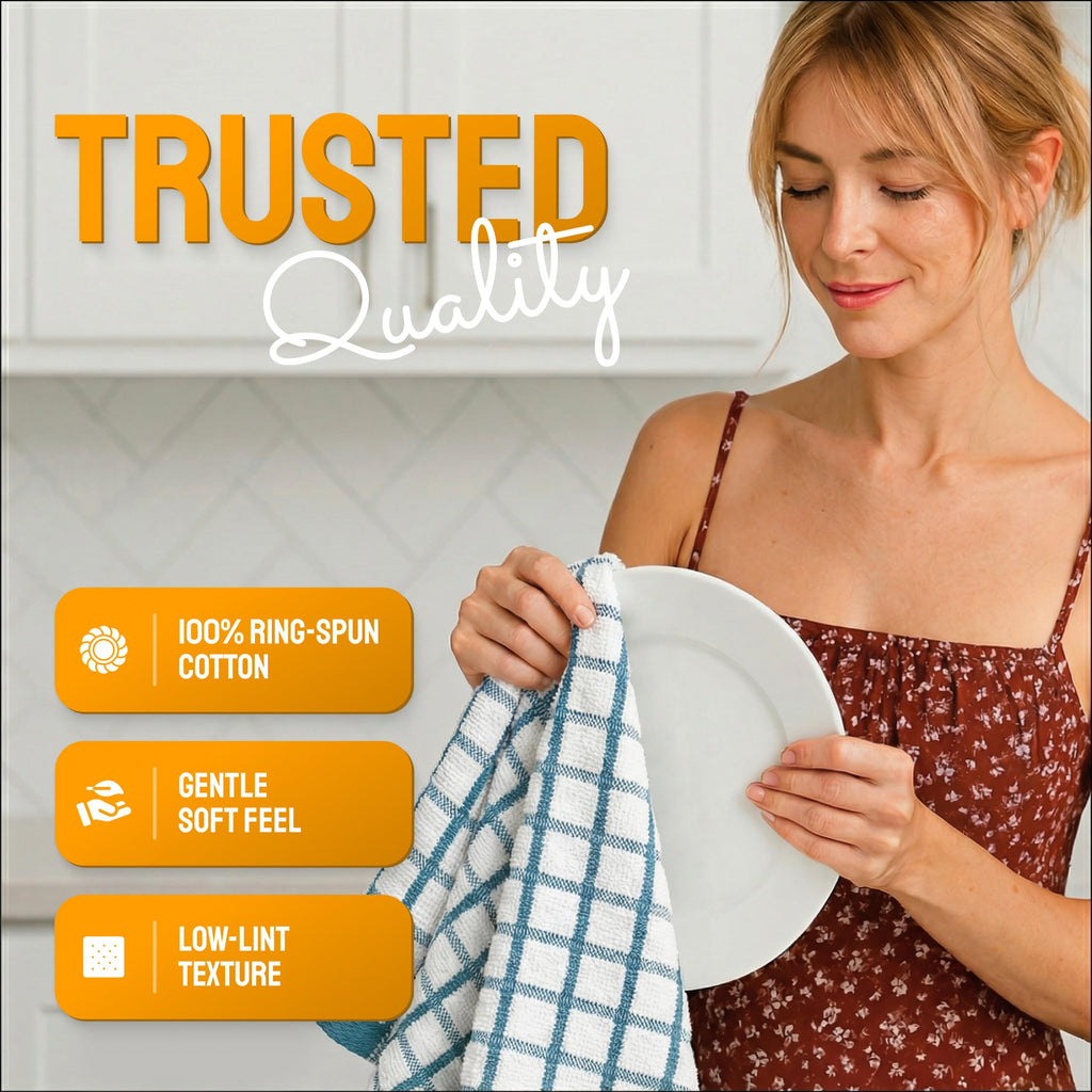 White Hand Towels Set for Bathroom, 6 Pack - Cotton Hand Towel Set for Gym, Kitchen and Spa, 16x27 Inches Soft Highly Absorbent Quick Dry Terry Salon Towels