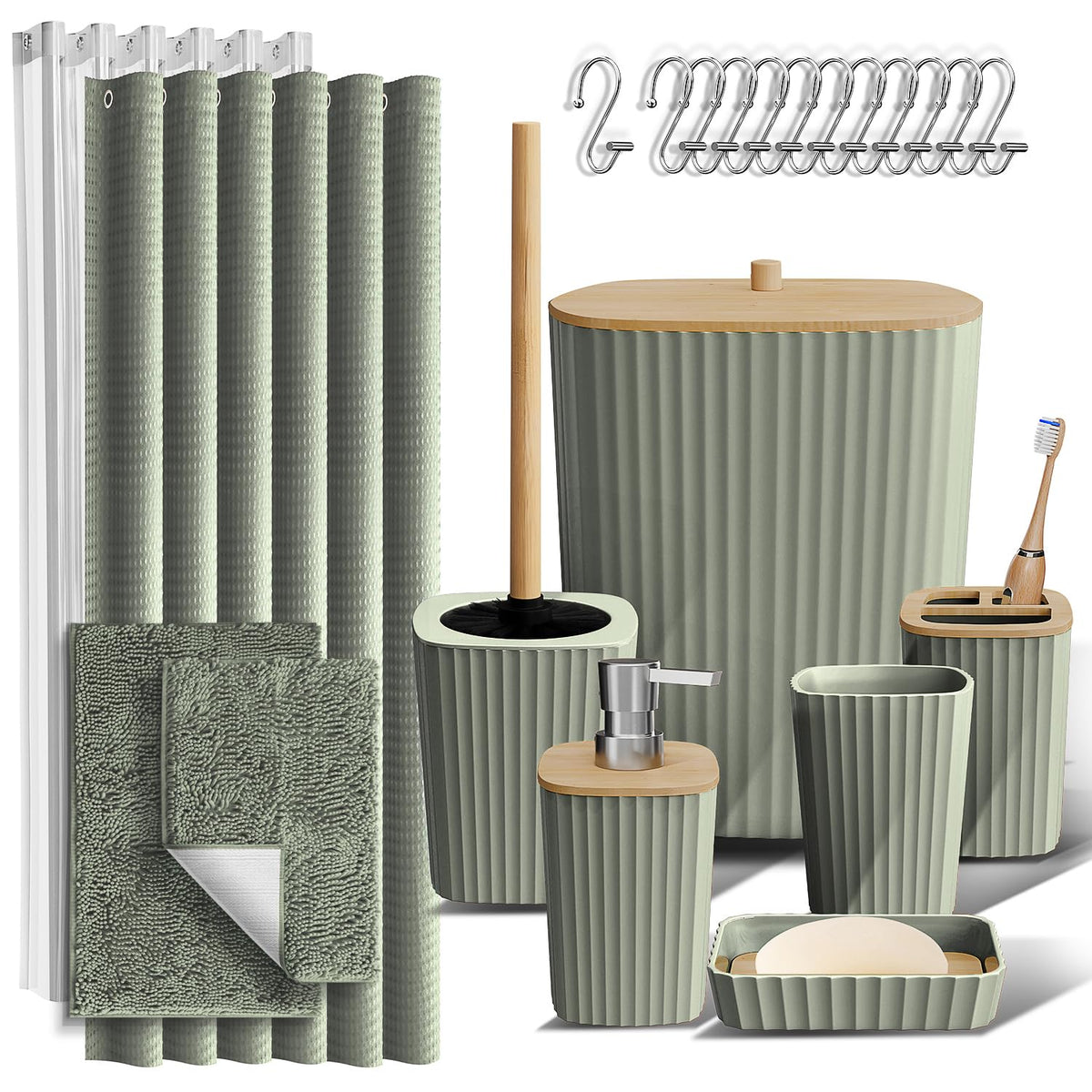 Clara Clark Bathroom Accessories Set