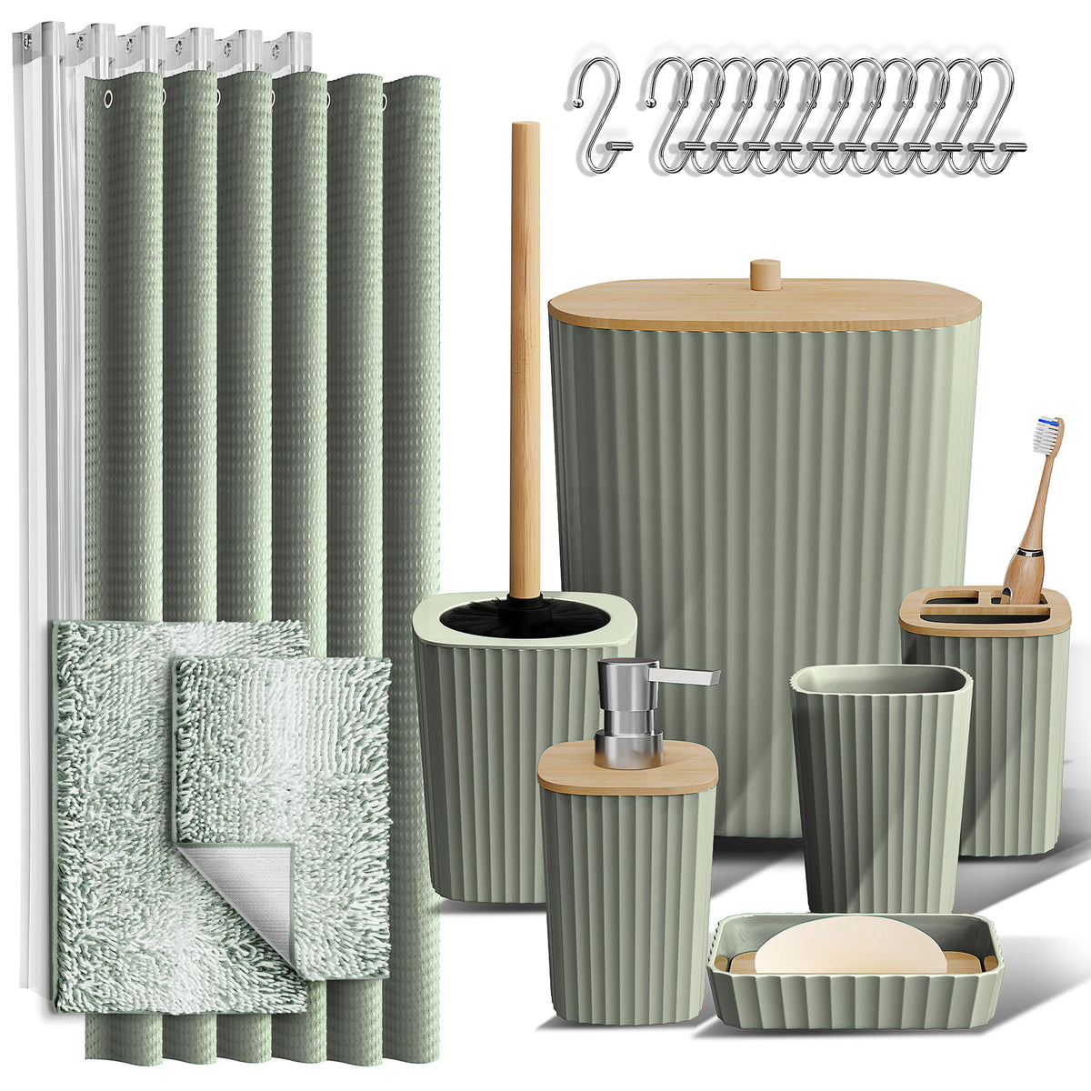 Clara Clark Bathroom Accessories Set