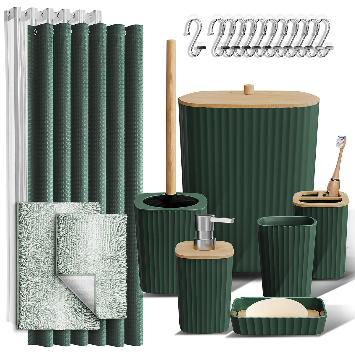 Clara Clark Bathroom Accessories Set