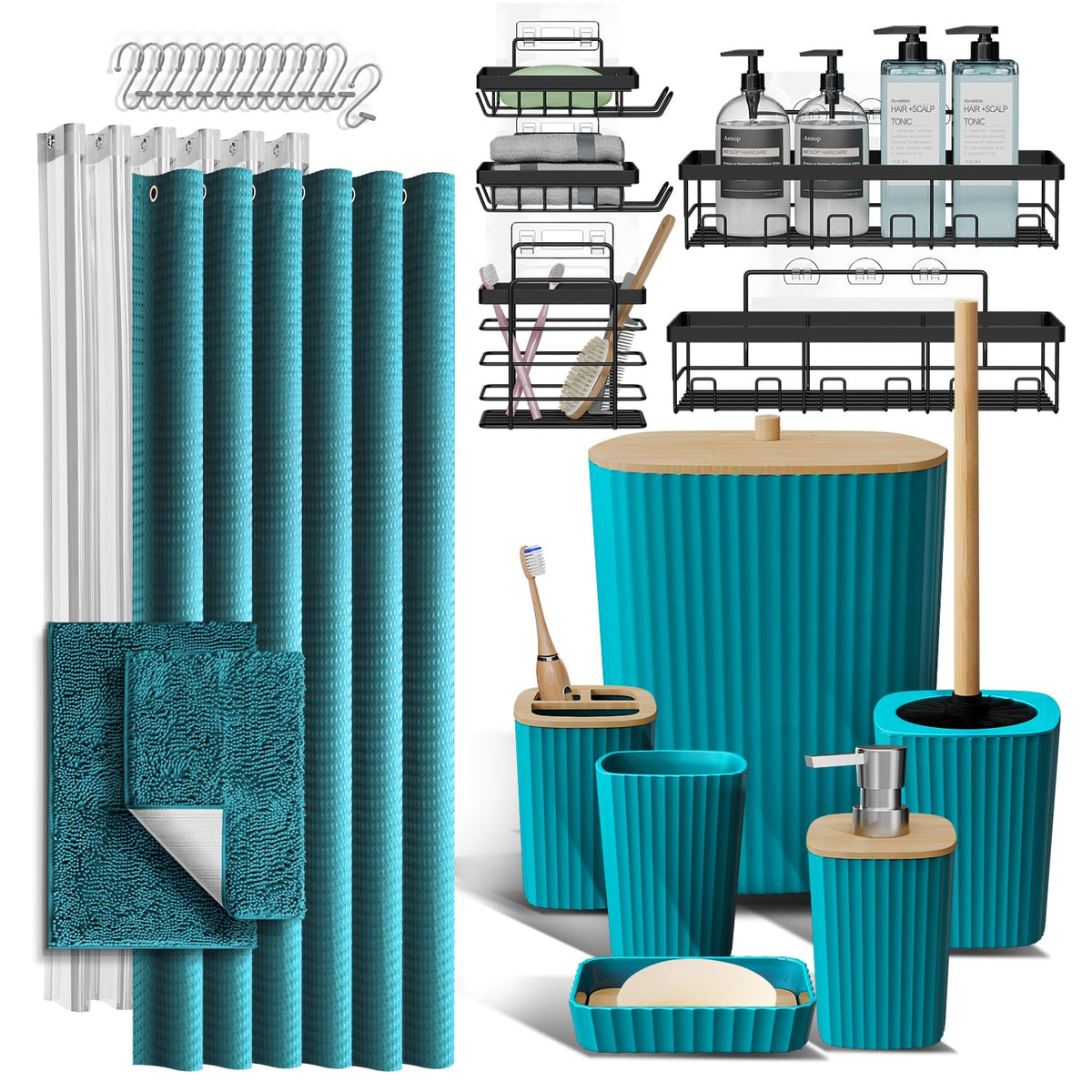 Clara Clark Bathroom Accessories Set