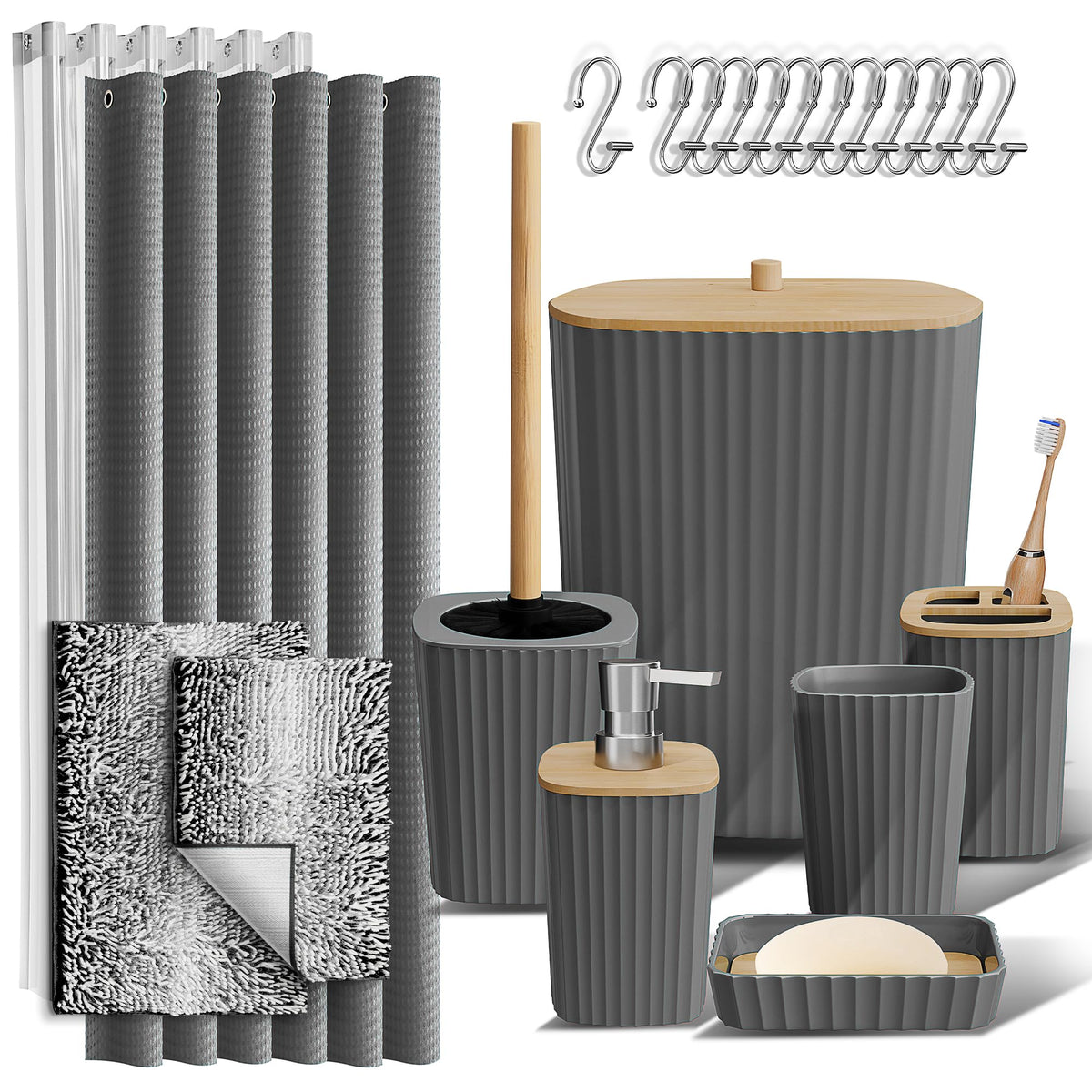 Clara Clark Bathroom Accessories Set