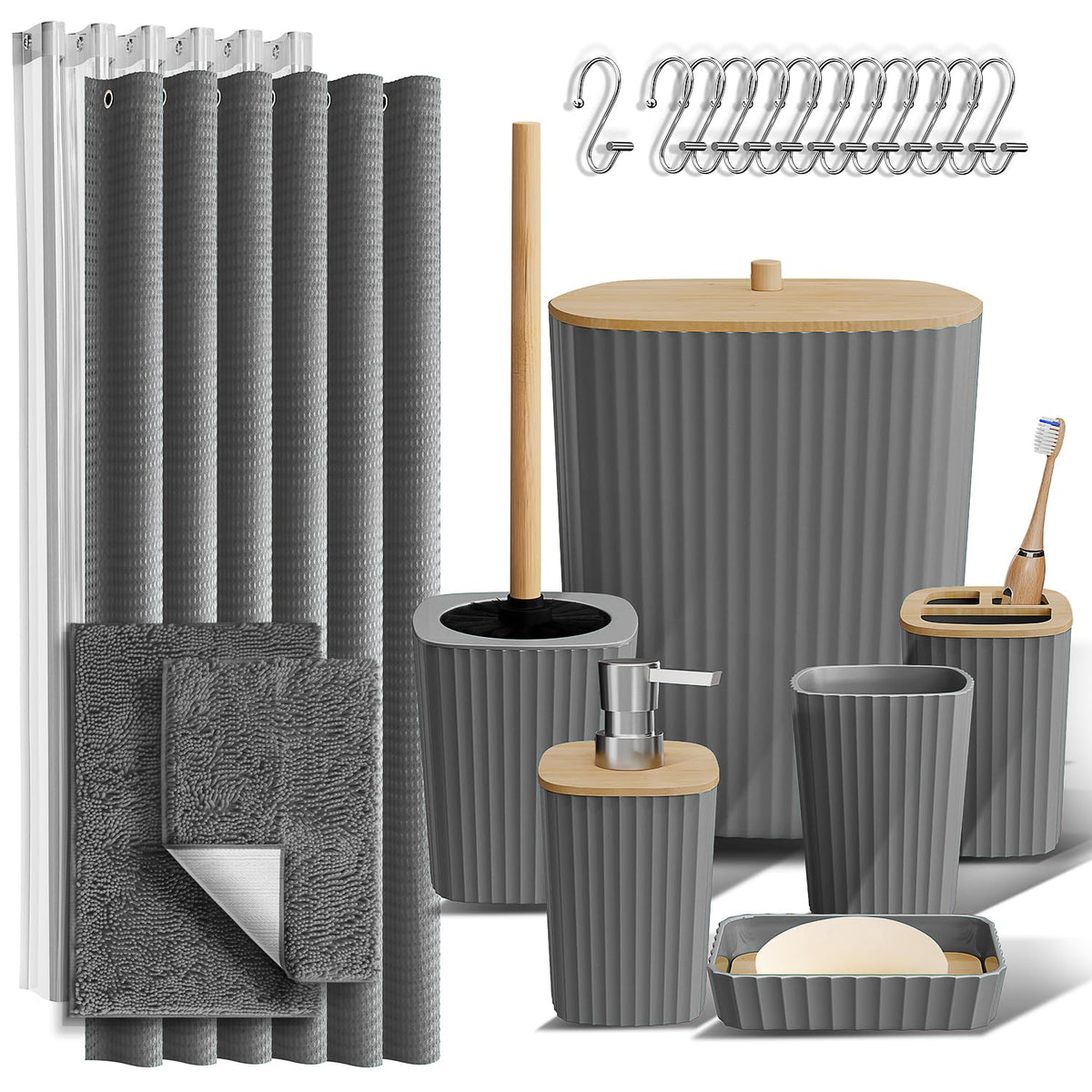 Clara Clark Bathroom Accessories Set