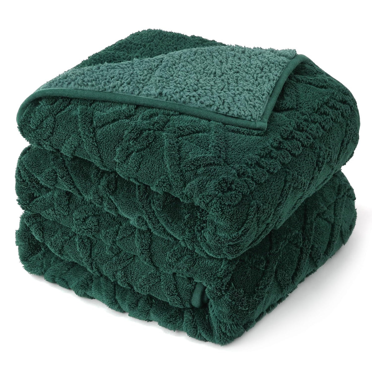 Drewin Turtleback Sherpa Weighted Blanket for Adults