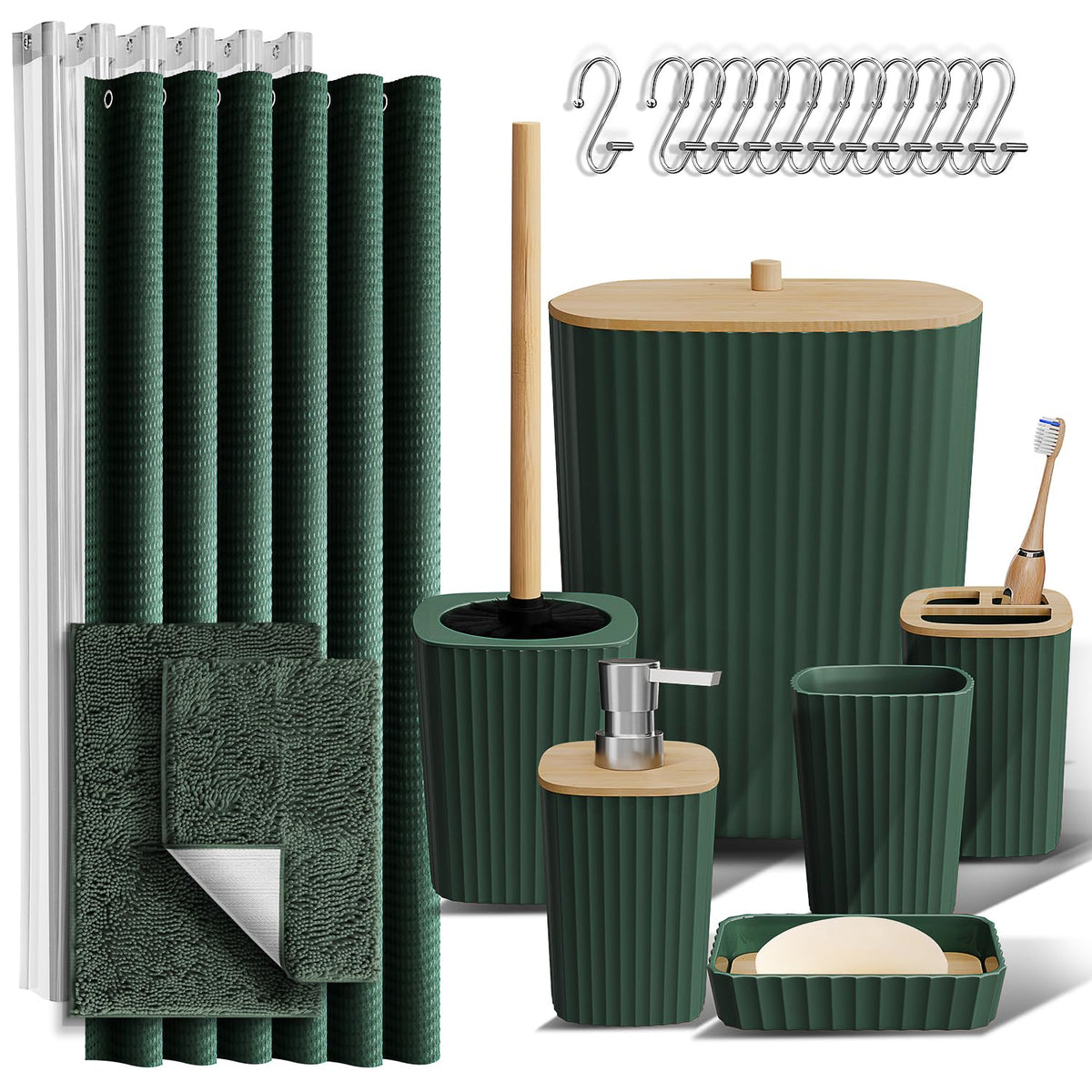 Clara Clark Bathroom Accessories Set