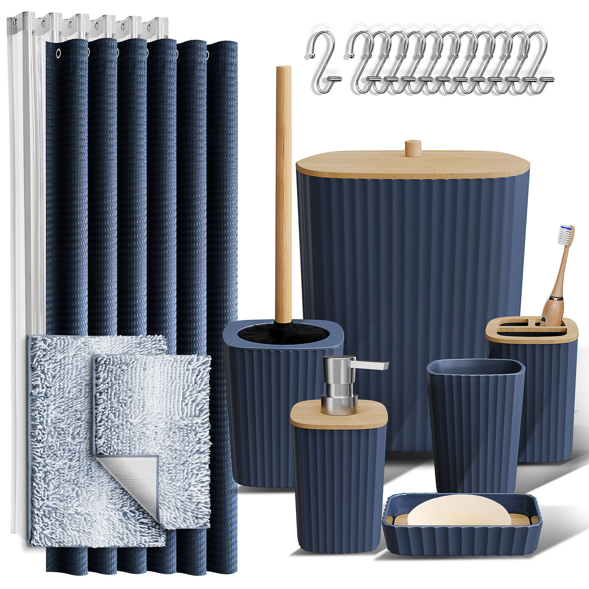 Clara Clark Bathroom Accessories Set