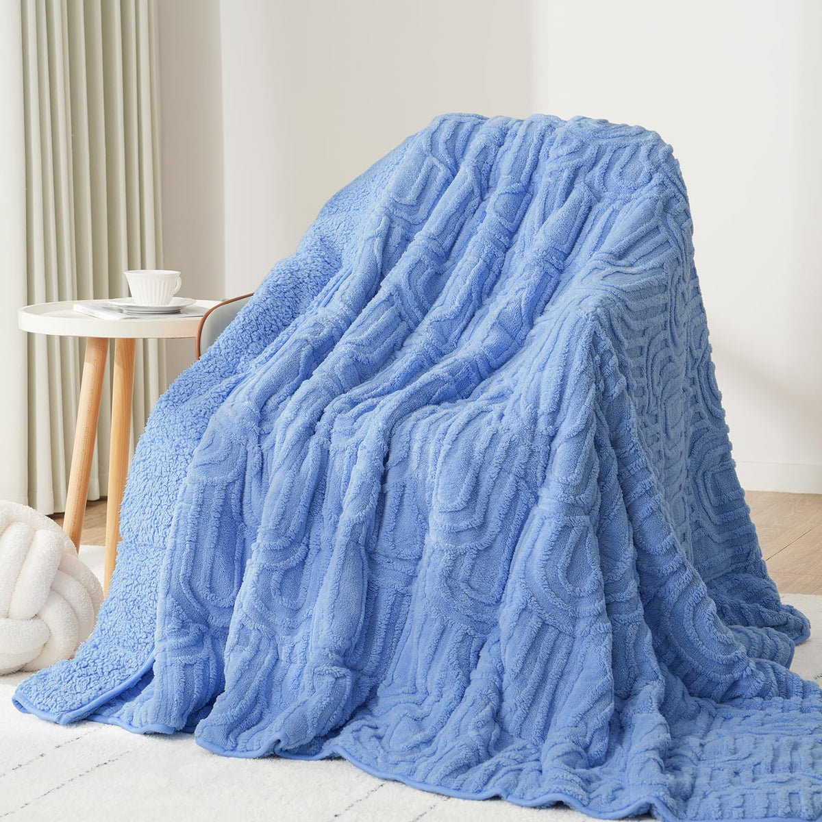 Drewin Turtleback Sherpa Weighted Blanket for Adults