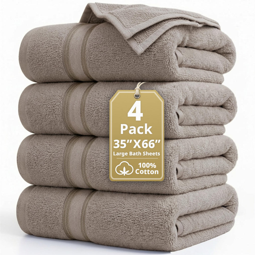 LANE LINEN 100% Cotton Zero Twist Towel Collection - Bath Towels, Bath Sheets & Towel Sets