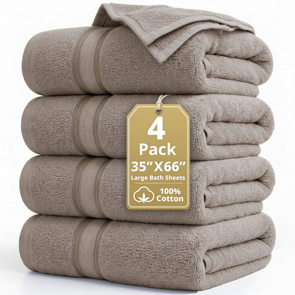 LANE LINEN 100% Cotton Zero Twist Towel Collection - Bath Towels, Bath Sheets & Towel Sets