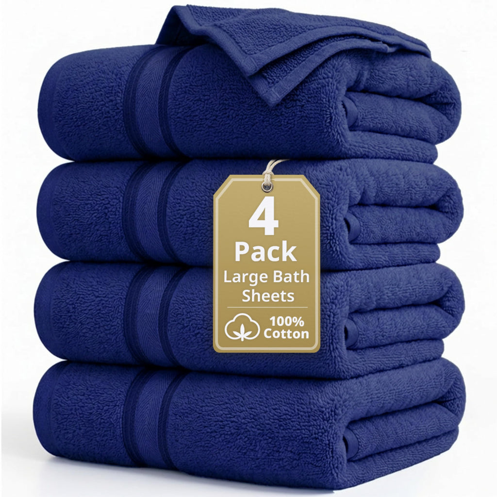 LANE LINEN 100% Cotton Zero Twist Towel Collection - Bath Towels, Bath Sheets & Towel Sets