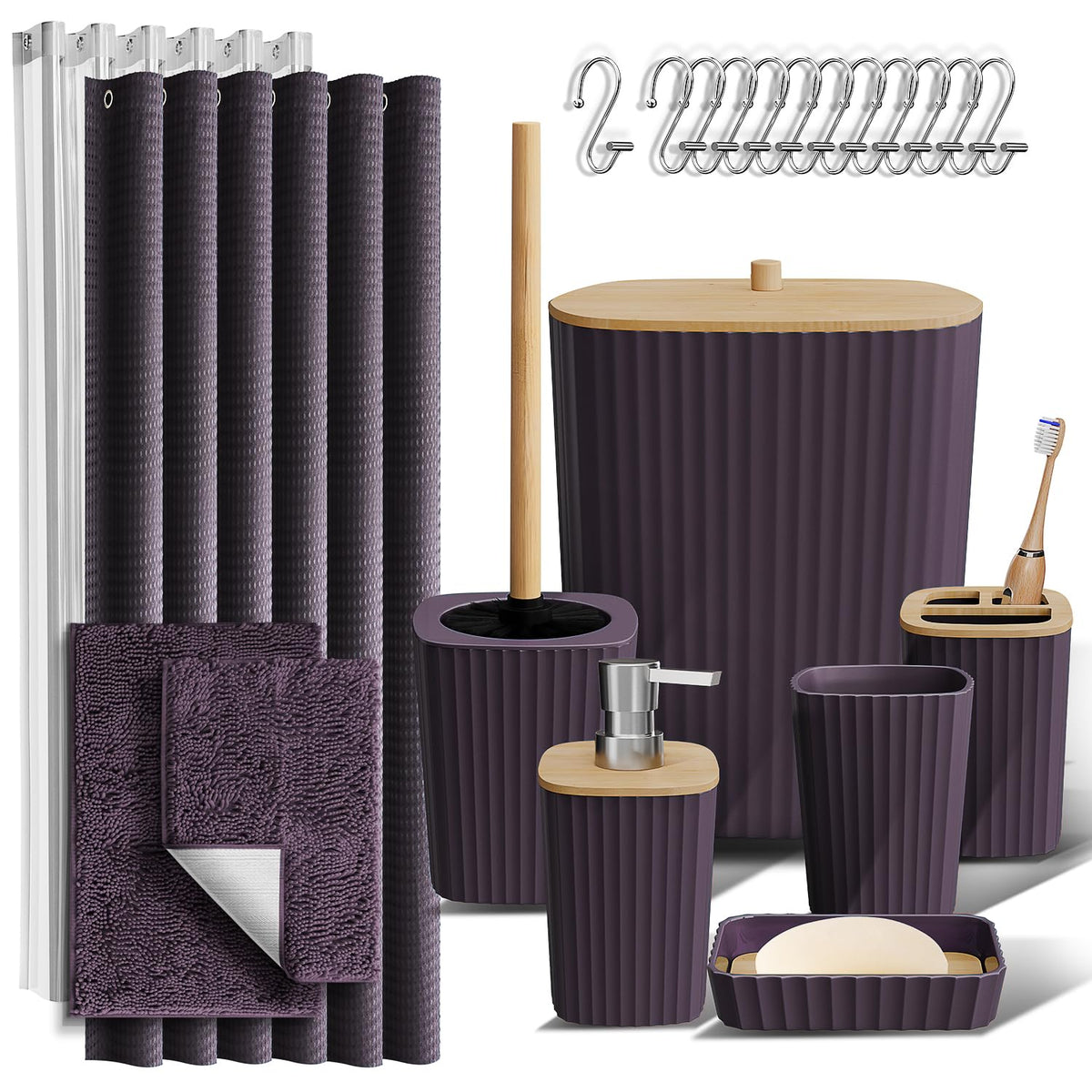 Clara Clark Bathroom Accessories Set
