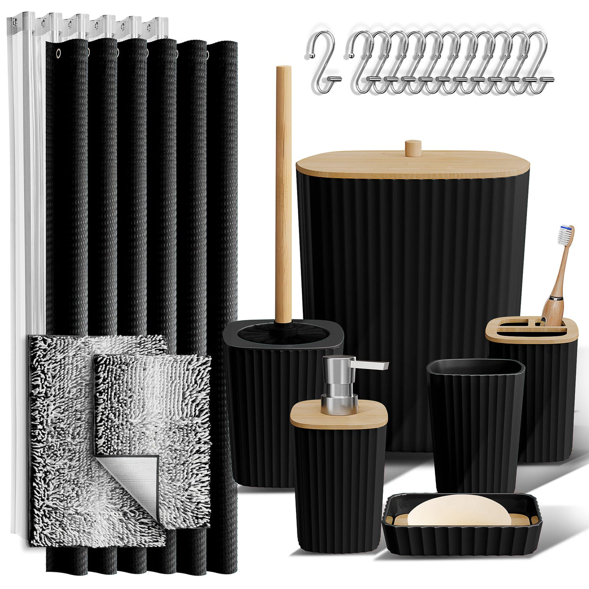 Clara Clark Bathroom Accessories Set