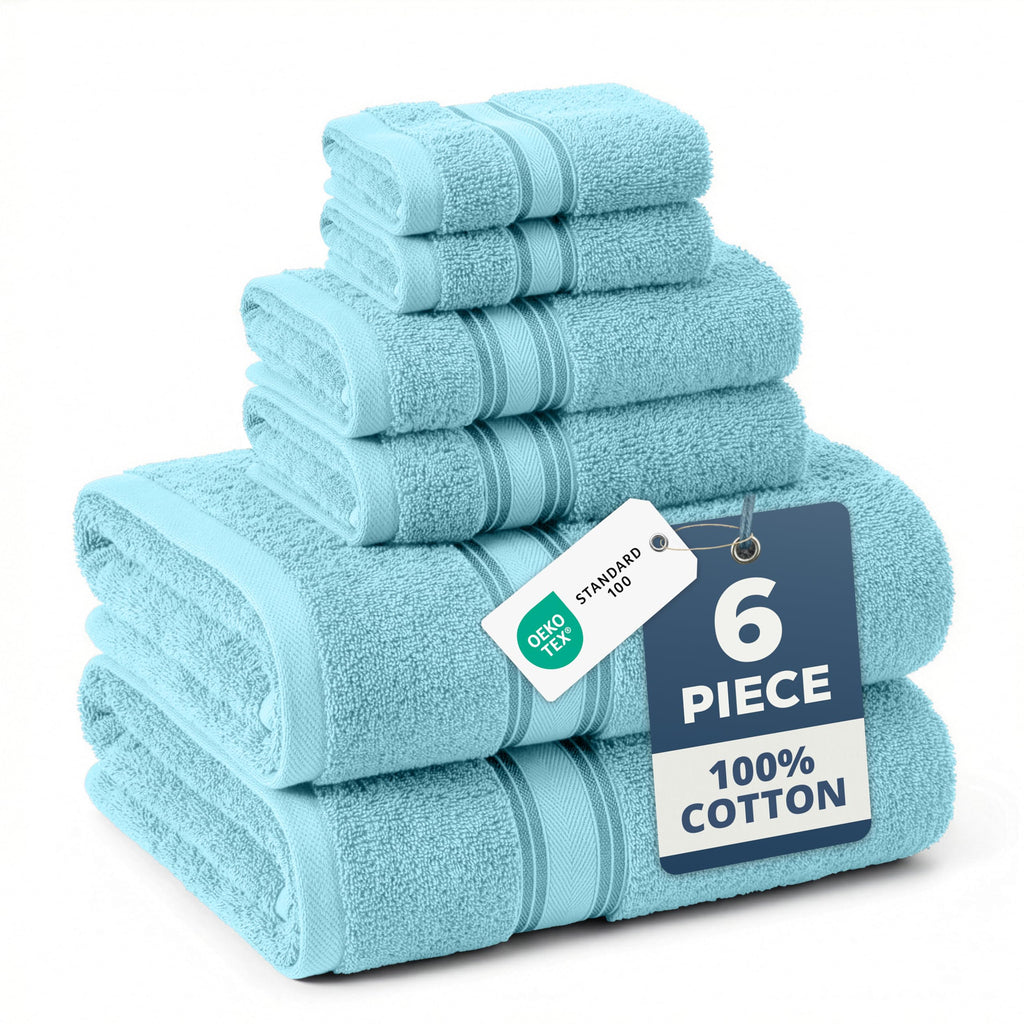 LANE LINEN 100% Cotton Zero Twist Towel Collection - Bath Towels, Bath Sheets & Towel Sets