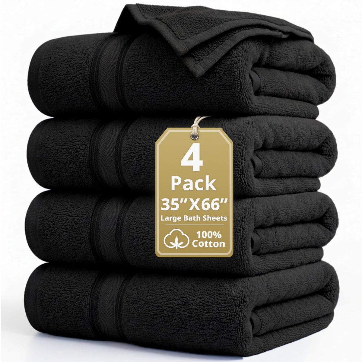 LANE LINEN 100% Cotton Zero Twist Towel Collection - Bath Towels, Bath Sheets & Towel Sets