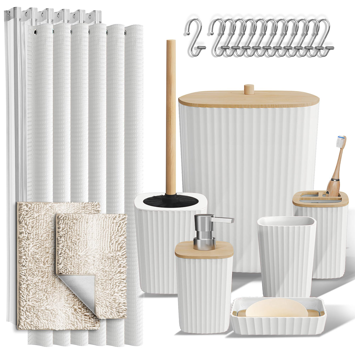 Clara Clark Bathroom Accessories Set