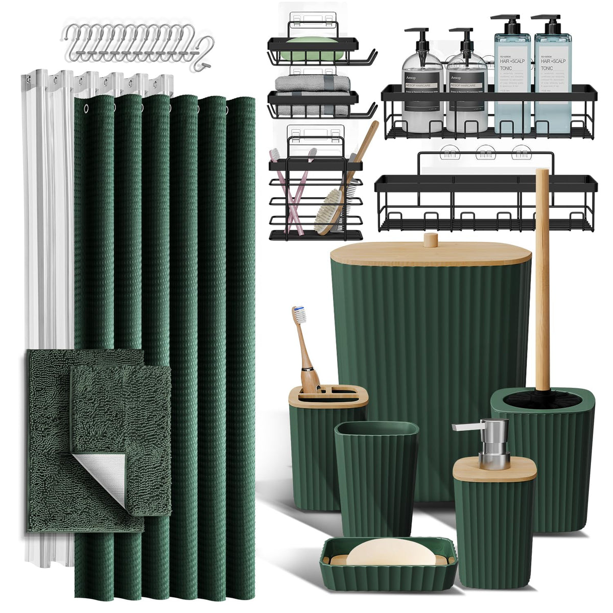 Clara Clark Bathroom Accessories Set