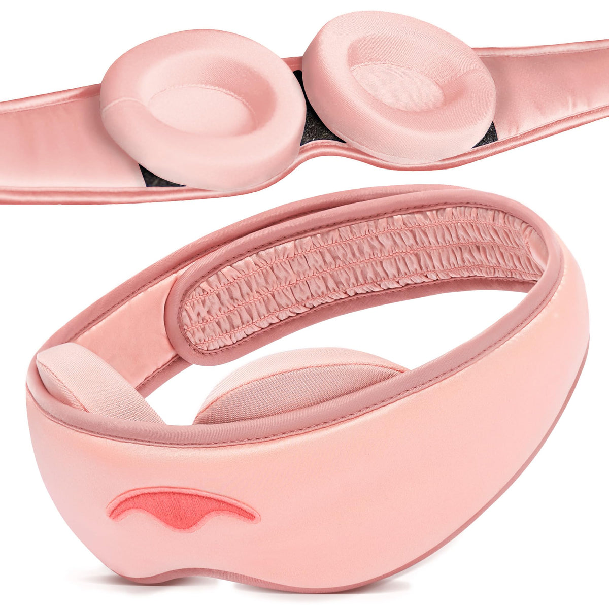 Manta Silk Sleep Mask - Luxury Silk Eye Mask with Pure Silk Eye Cups, Gentle on Skin & Hair, Breathable, Sleep Mask with Tapered Fit for Comfort
