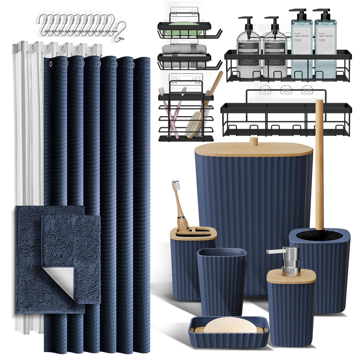 Clara Clark Bathroom Accessories Set