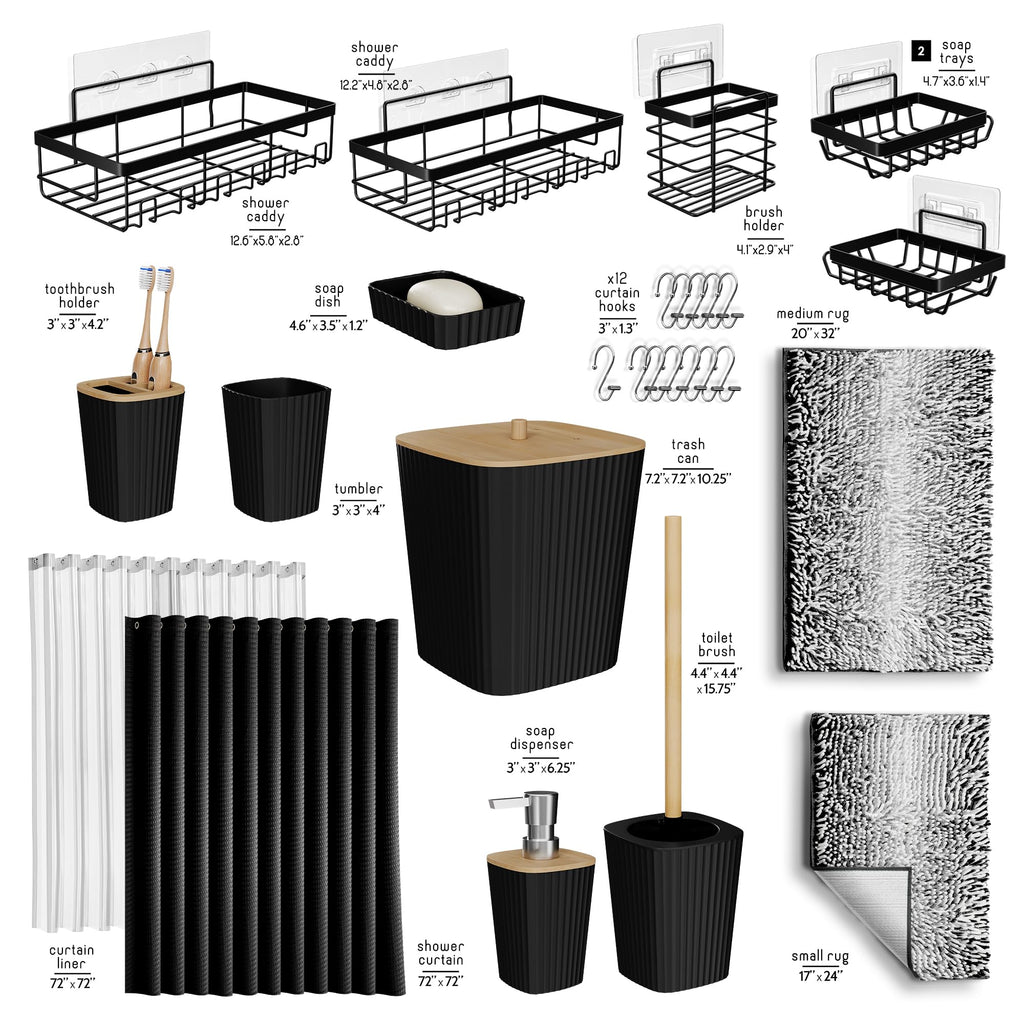 Clara Clark Bathroom Accessories Set