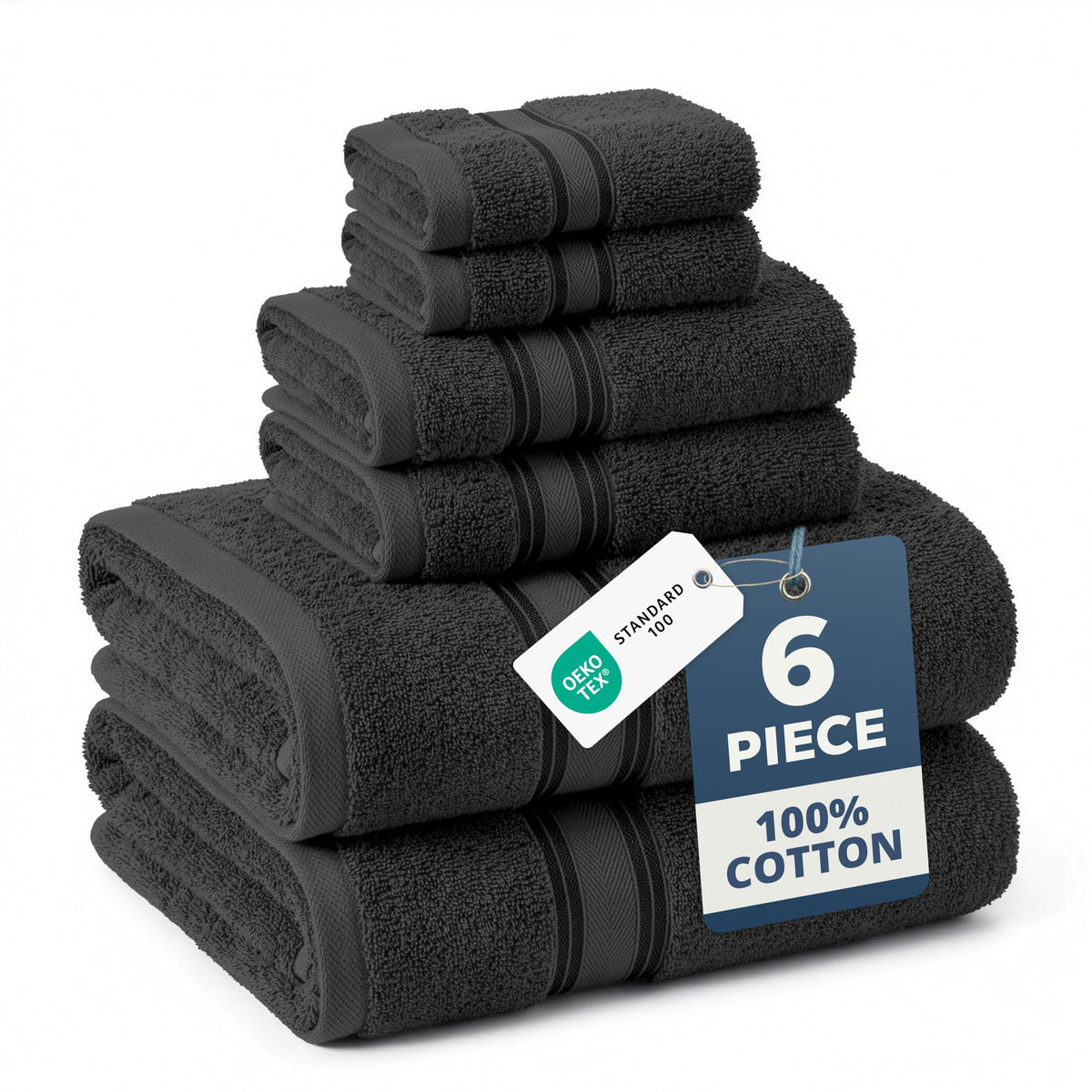 LANE LINEN 100% Cotton Zero Twist Towel Collection - Bath Towels, Bath Sheets & Towel Sets