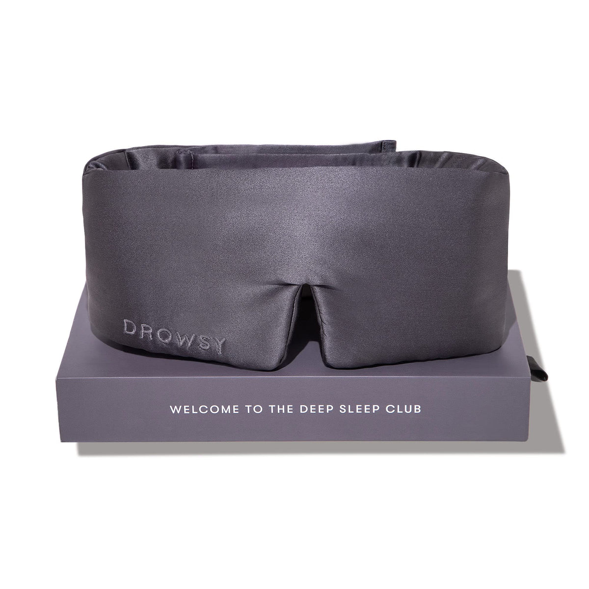 DROWSY Silk Sleep Mask. Face-Hugging, Padded Silk Cocoon for Luxury Sleep in Total Darkness.