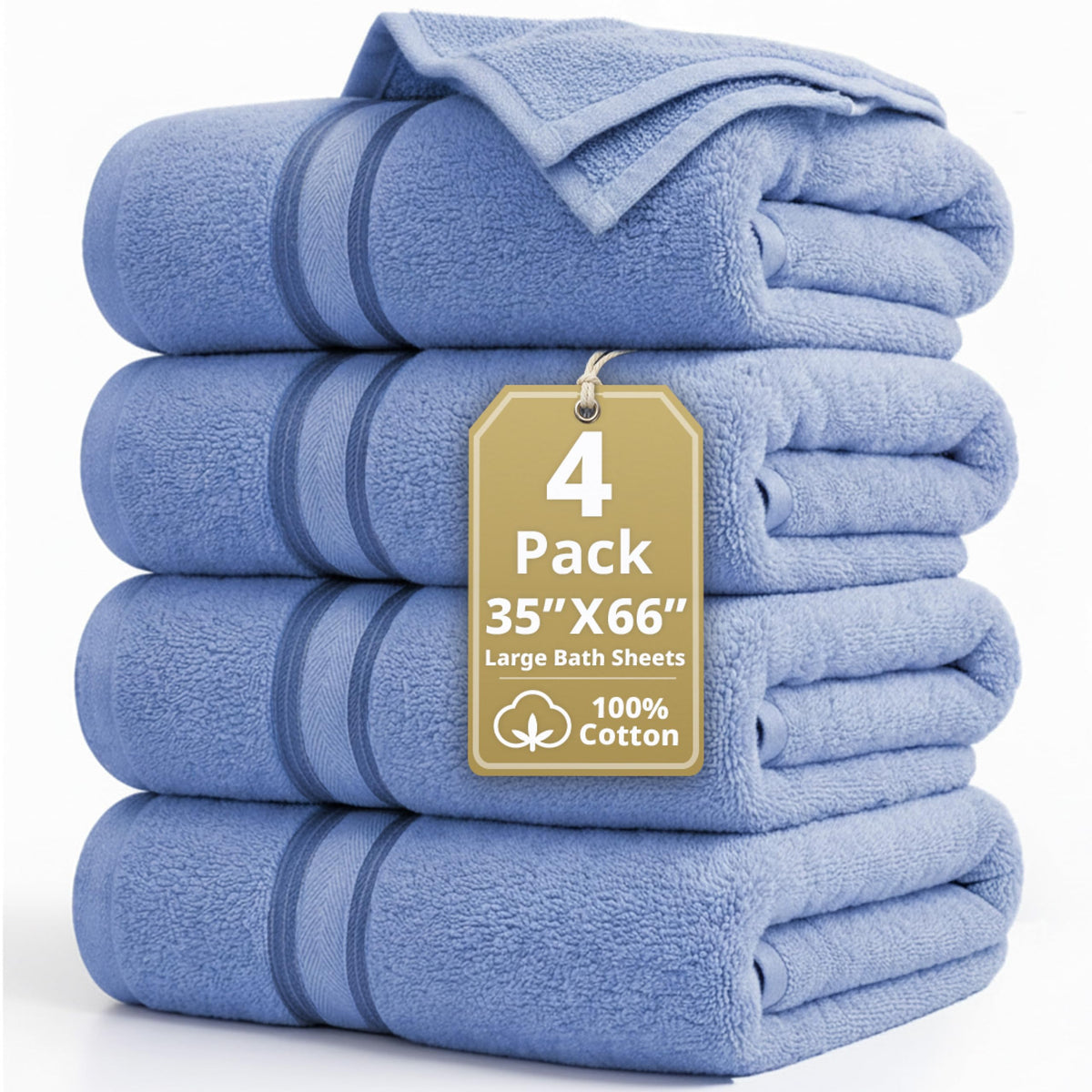 LANE LINEN 100% Cotton Zero Twist Towel Collection - Bath Towels, Bath Sheets & Towel Sets