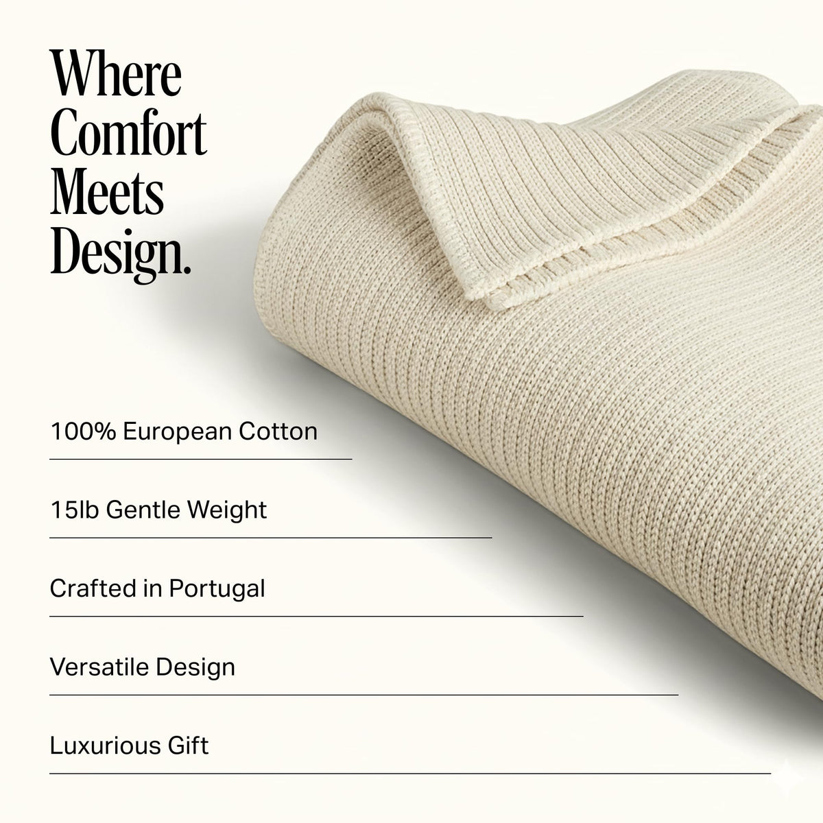 Preston Lane Greenwich Weighted Blanket for Adults 15 lbs, Heavy, 86x47 in