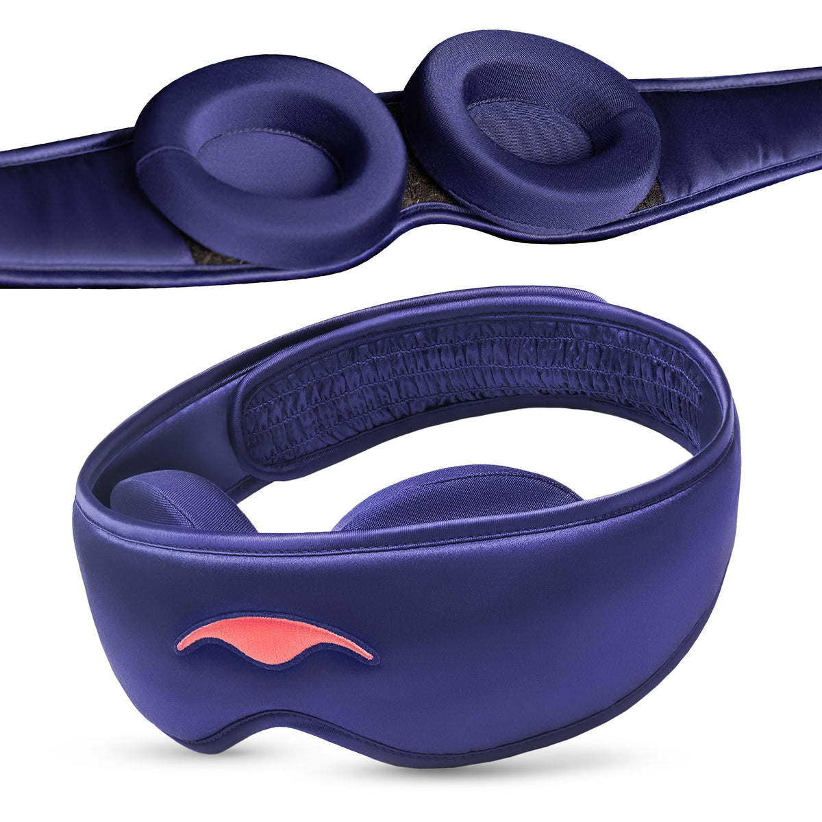 Manta Silk Sleep Mask - Luxury Silk Eye Mask with Pure Silk Eye Cups, Gentle on Skin & Hair, Breathable, Sleep Mask with Tapered Fit for Comfort