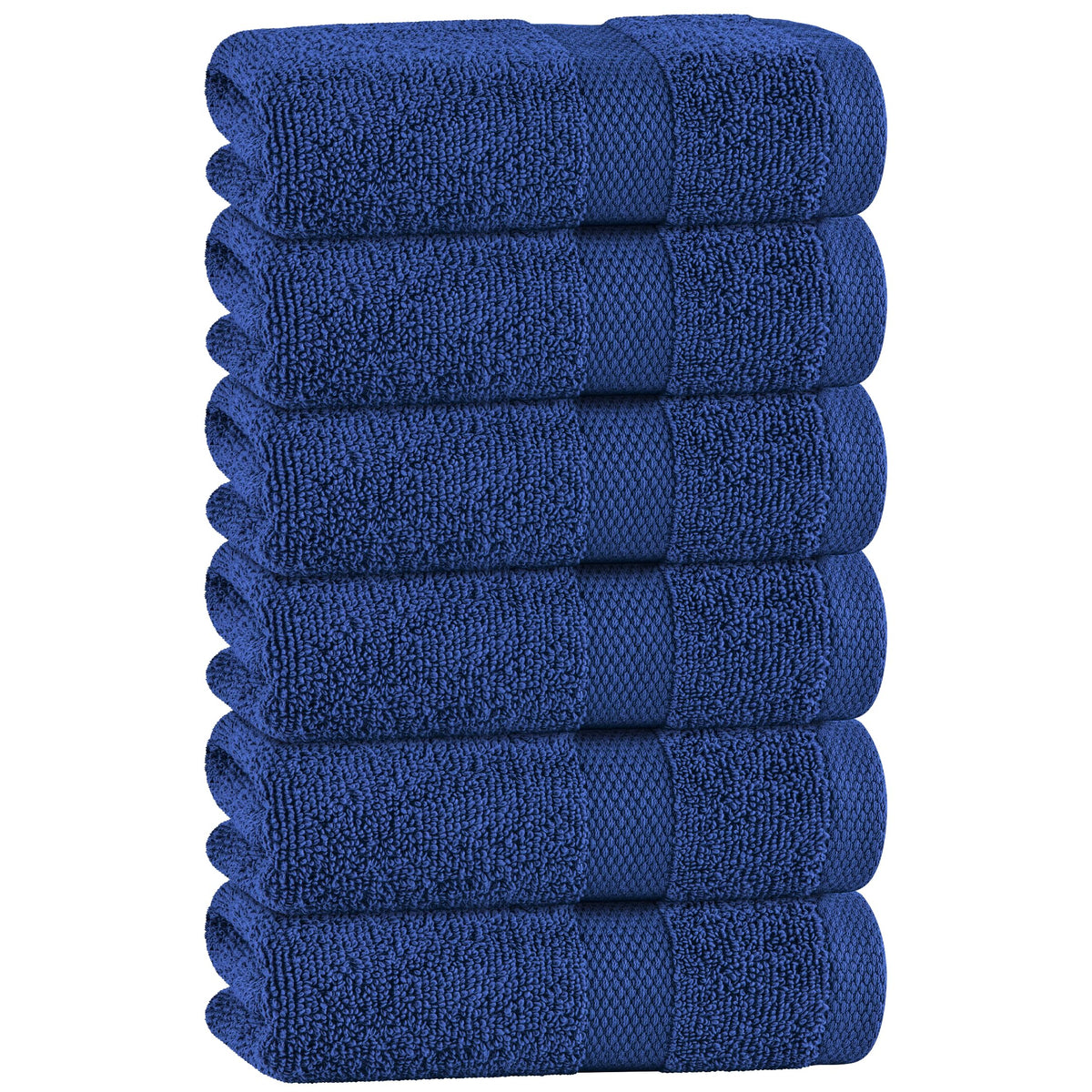 White Hand Towels Set for Bathroom, 6 Pack - Cotton Hand Towel Set for Gym, Kitchen and Spa, 16x27 Inches Soft Highly Absorbent Quick Dry Terry Salon Towels