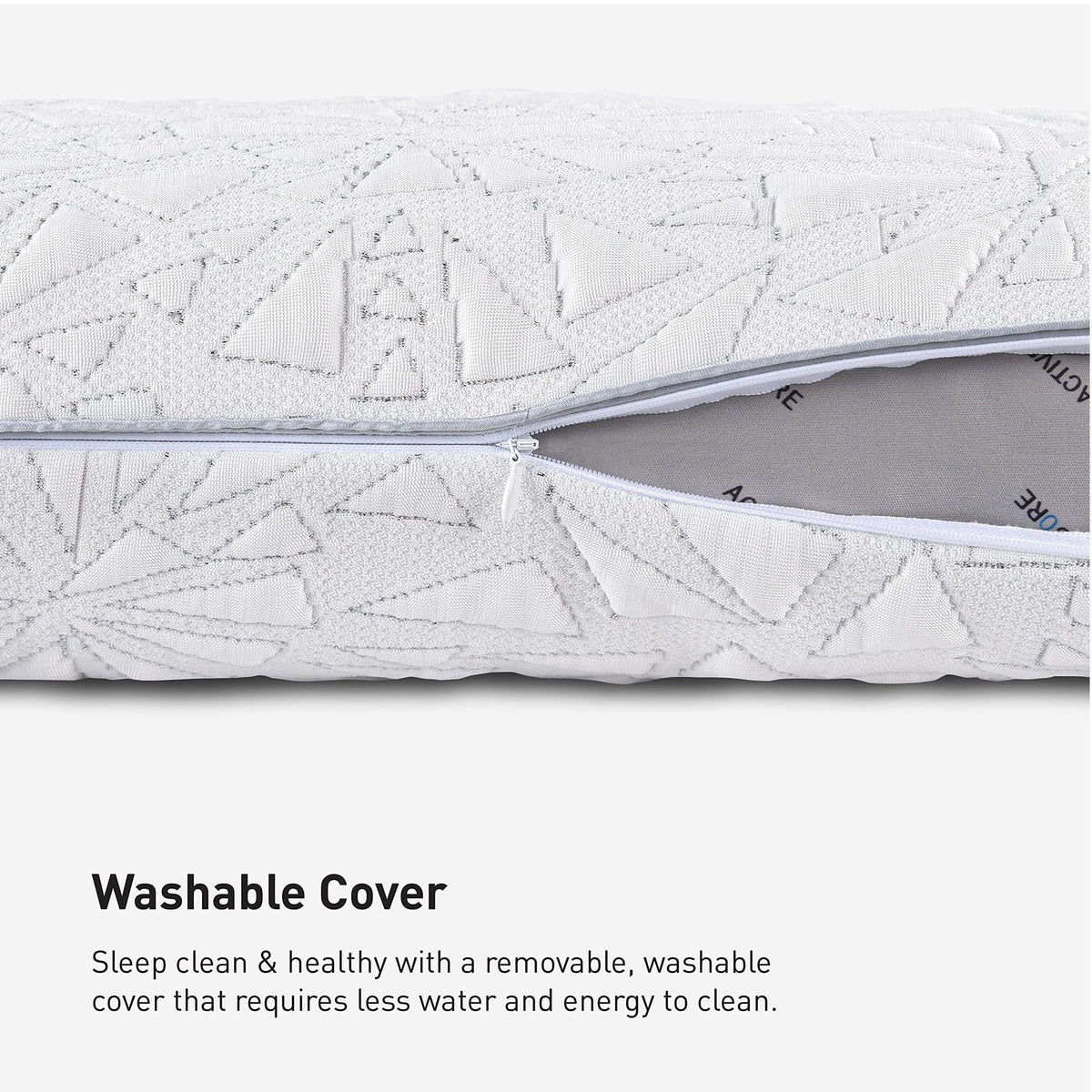 Bedgear Storm Cuddle Curve Performance Pillow, Cooling Pillow for Side Sleepers, Medium Firm Support, Ver-Tex Cooling Cover, Air-X Mesh, Washable