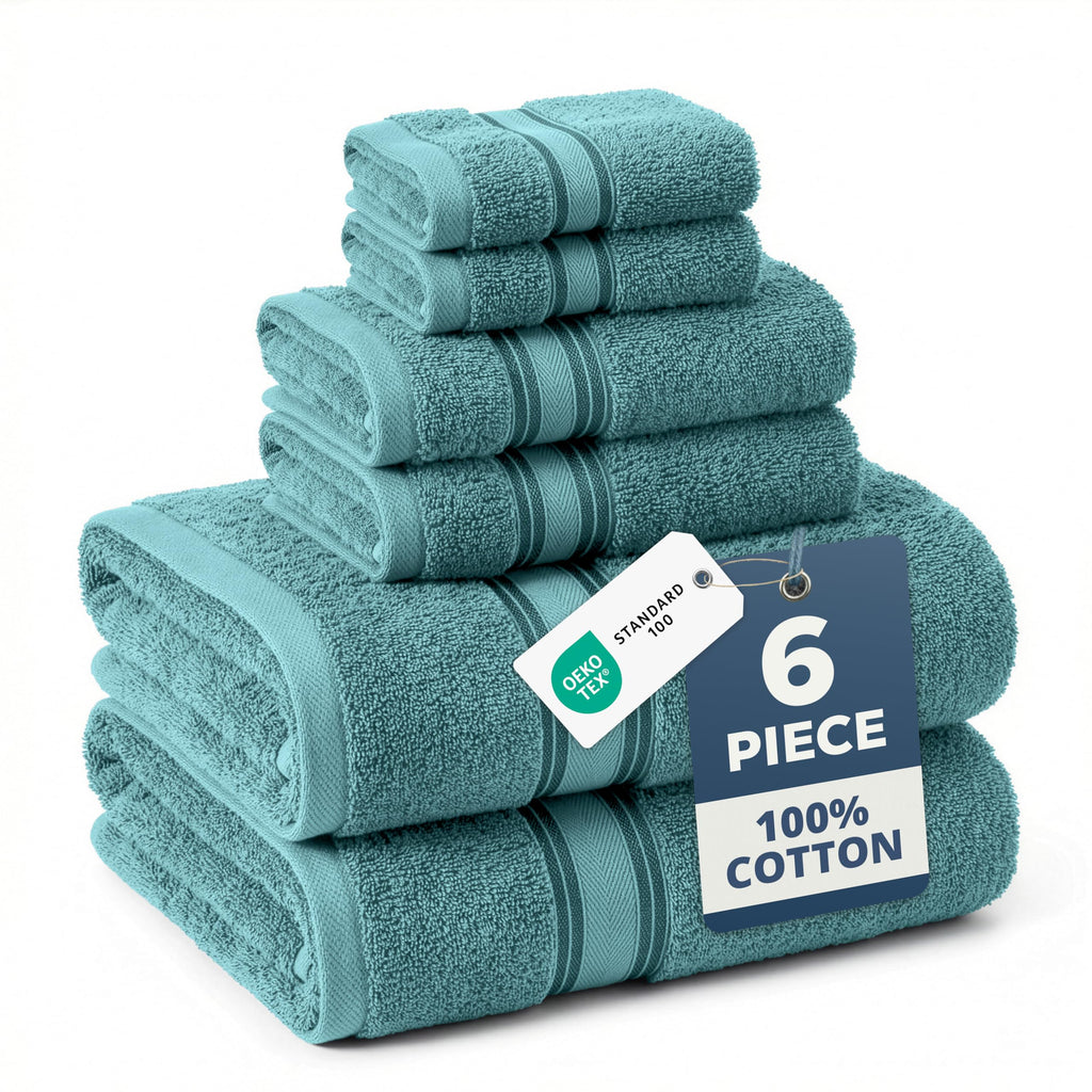 LANE LINEN 100% Cotton Zero Twist Towel Collection - Bath Towels, Bath Sheets & Towel Sets