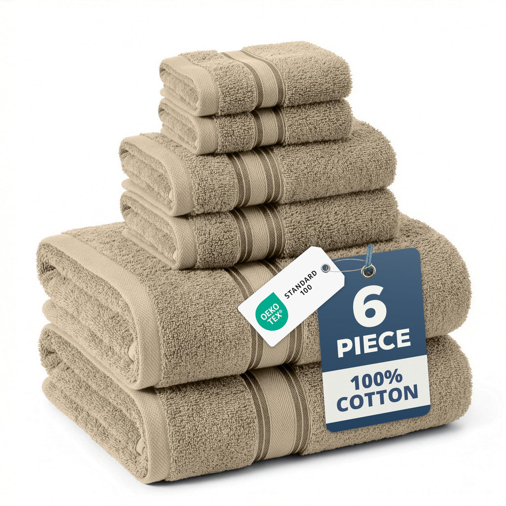 LANE LINEN 100% Cotton Zero Twist Towel Collection - Bath Towels, Bath Sheets & Towel Sets