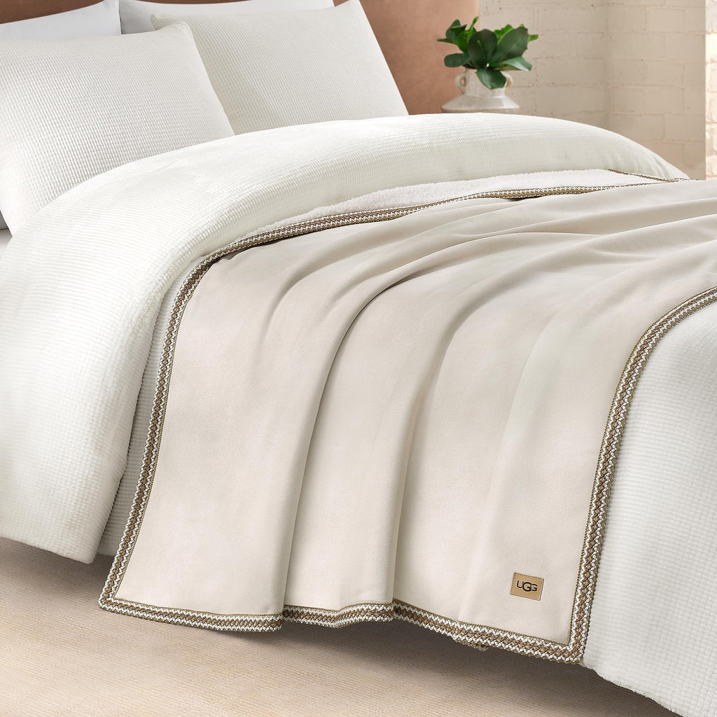 UGG Braid Reversible Throw Blanket
