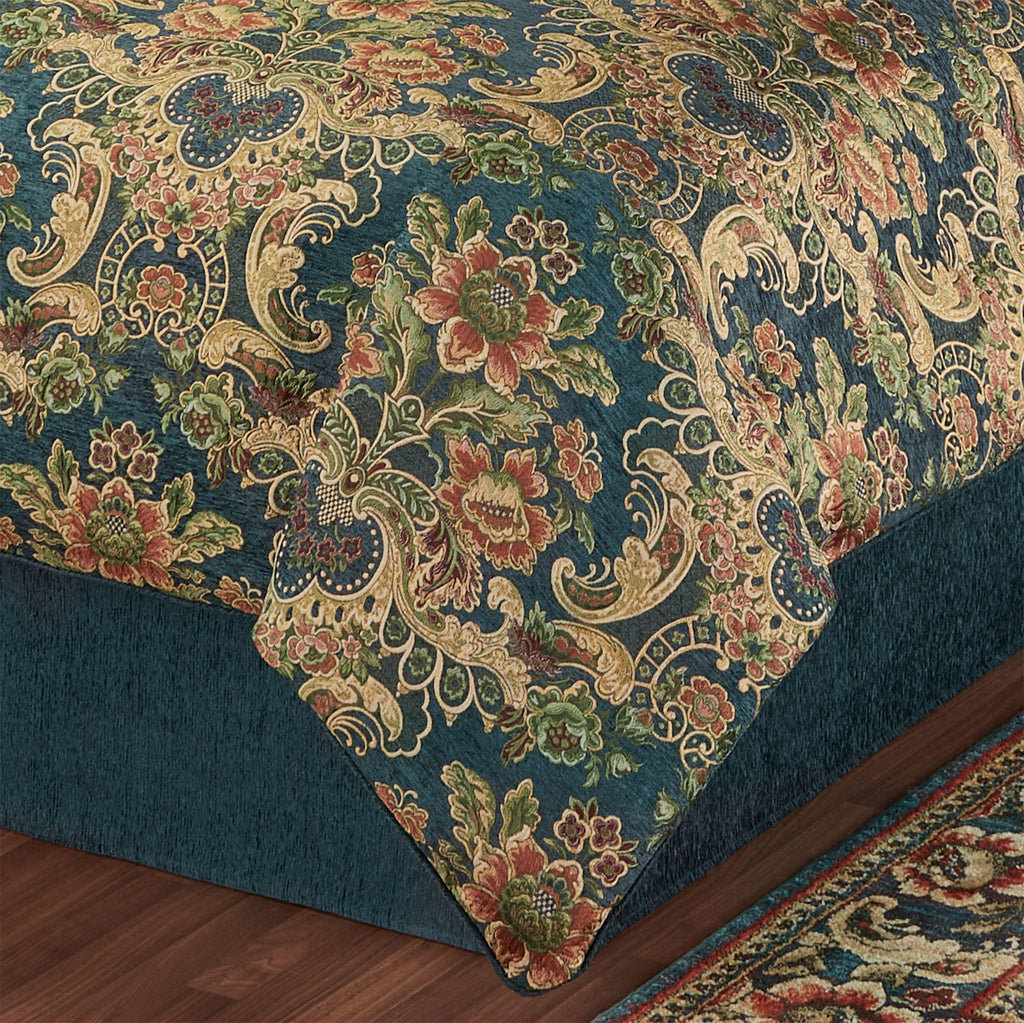Casanova Chateau Luxury Chenille Comforter, California King, 11 Pc Set