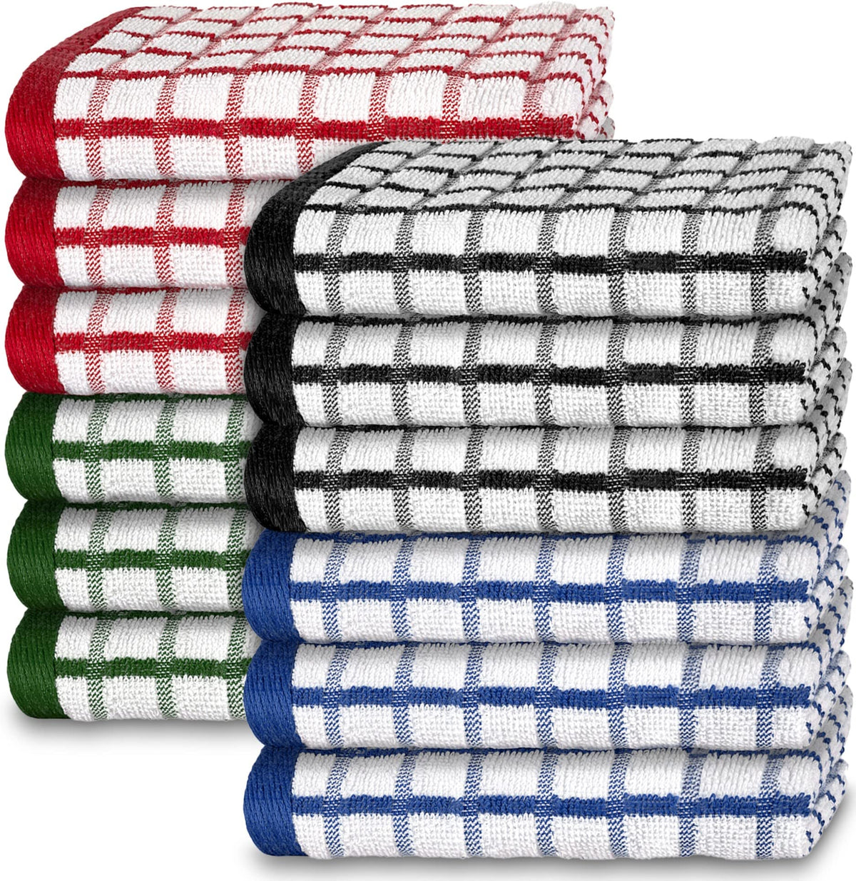 White Hand Towels Set for Bathroom, 6 Pack - Cotton Hand Towel Set for Gym, Kitchen and Spa, 16x27 Inches Soft Highly Absorbent Quick Dry Terry Salon Towels