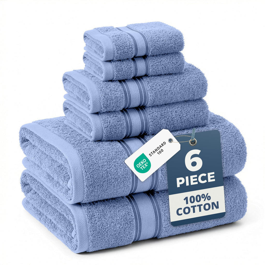 LANE LINEN 100% Cotton Zero Twist Towel Collection - Bath Towels, Bath Sheets & Towel Sets