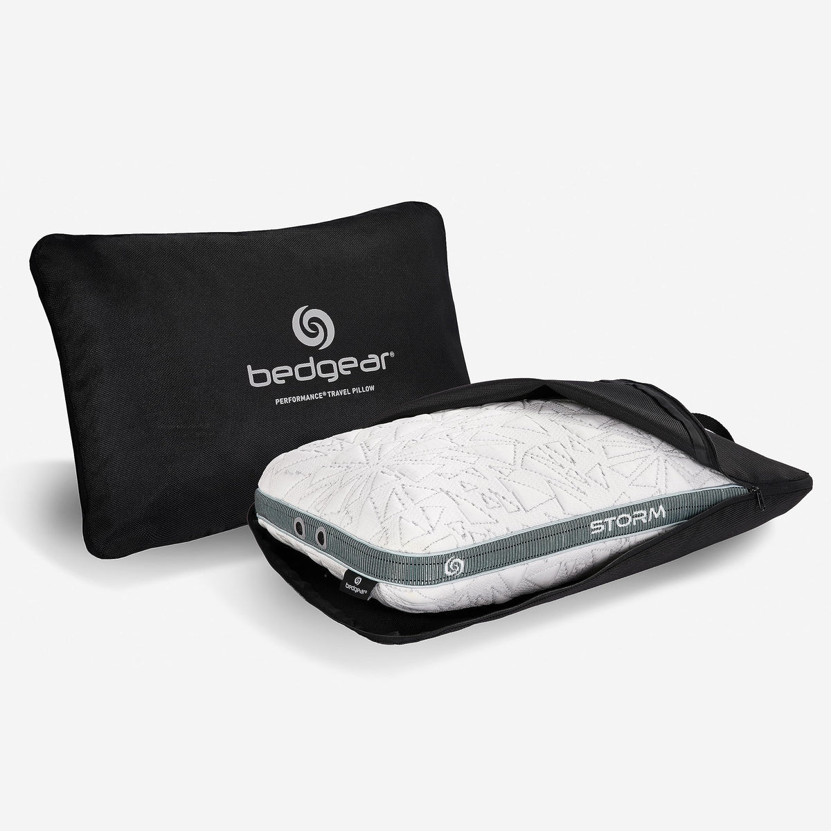 Bedgear Storm Cuddle Curve Performance Pillow, Cooling Pillow for Side Sleepers, Medium Firm Support, Ver-Tex Cooling Cover, Air-X Mesh, Washable