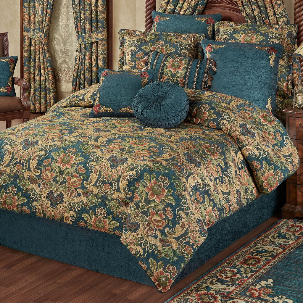 Casanova Chateau Luxury Chenille Comforter, California King, 11 Pc Set