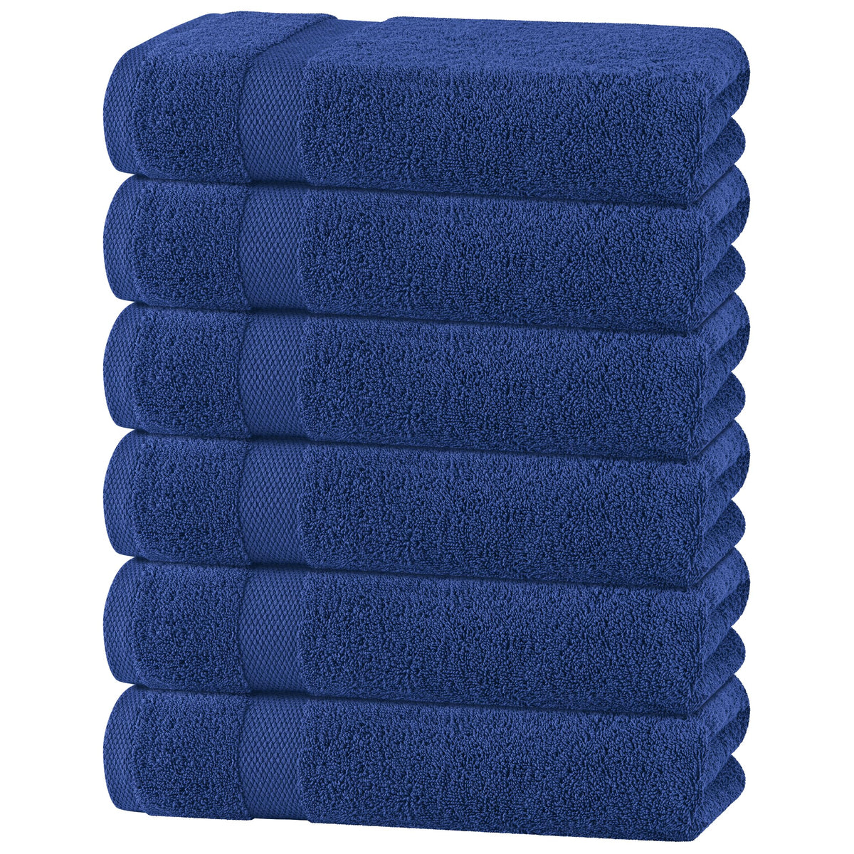 White Hand Towels Set for Bathroom, 6 Pack - Cotton Hand Towel Set for Gym, Kitchen and Spa, 16x27 Inches Soft Highly Absorbent Quick Dry Terry Salon Towels